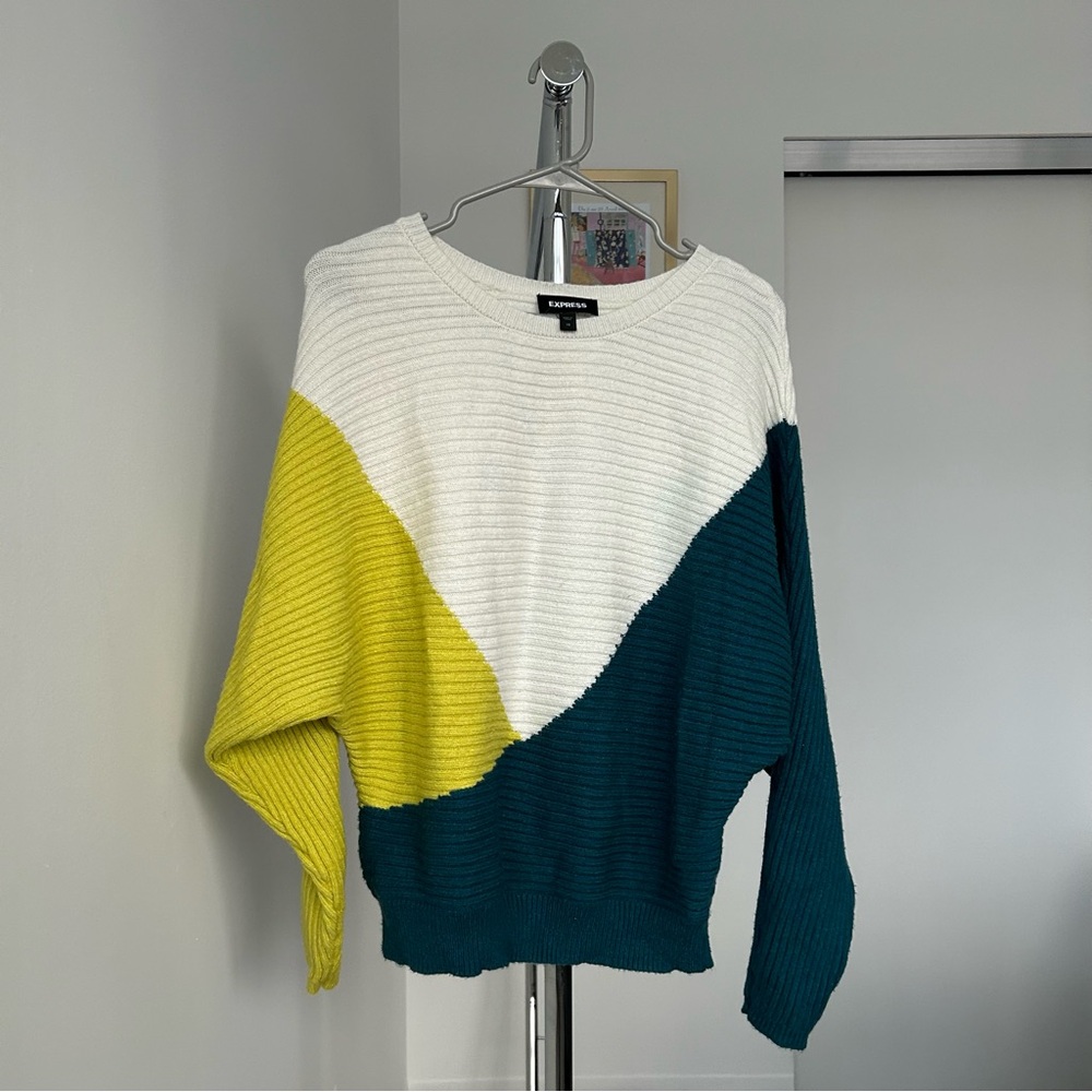 Express color block sweater